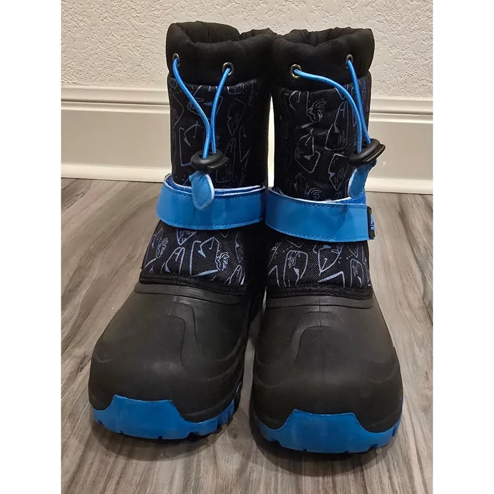 NORTIV 8 Kids Snow Boots Waterproof Cold Weather Hiking Outdoor Shoes Boys Sz 5